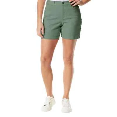 Pantalón corto Amanda para mujer Gloria Vanderbilt ~ verde claro ~ talla 16 18 Foto 1 de 4