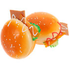 2St Realistisch Knstlich Lieblich Burger-Dekoration Simulations-Burger-