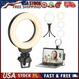 Ruyilam Ring Light for Laptop Computer Video Conference Lighting Kit w/ Clip and - Picture 1 of 10