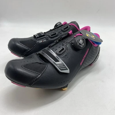 Zapato de Ciclismo Bontrager Anara Mujer US 10.5 EUR 42 Negro Rosa Boa Inform Foto 1 de 4