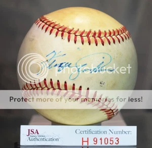 Fergie Jenkins Signed Jsa Authenticfeeney National League Baseball Autograph - Picture 1 of 1