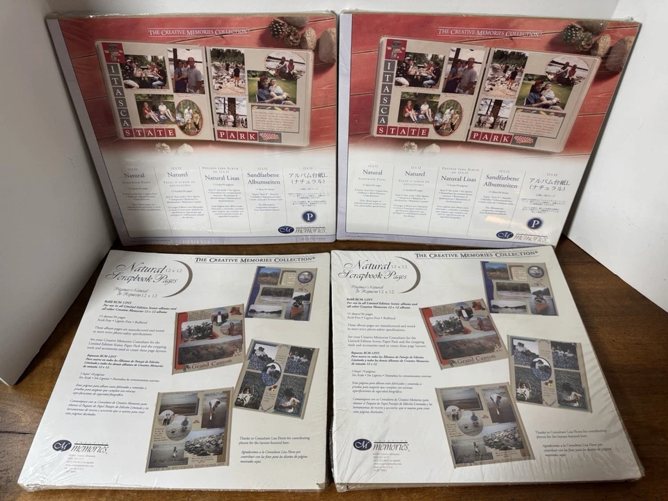 Creative Memories 12x12 Natural Pages Old Style Refill 15 Sheets 30pg