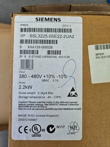 Siemens 6SL3225-0SE22-2UA2 NEUF - Photo 1/5