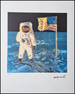 ANDY WARHOL * Moonwalk * 50 x 40 cm * signed lithograph * limited # 13/200 - Bild 1 von 4