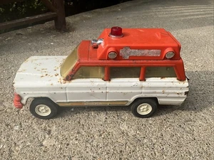 VINTAGE 1970er TONKA PRESSSTAHL JEEP WAGONEER RETTUNG KRANKENWAGEN SPIELZEUG LKW - Bild 1 von 13