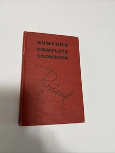 Rumford komplettes Kochbuch überarbeitet, Copyright 1939, antikes Kochbuch - Bild 1 von 8