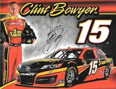 CLINT BOWYER NASCAR CUP SERIES Autographed POST CARD #15 2013 Foto 1 de 2