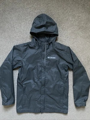 Chaqueta con cremallera de nailon forrada de malla gris talla M (10/12) Columbia Omni-Tech para niños Foto 1 de 4