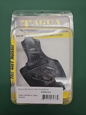 Tagua 4-in-1 Leather SOB Crossdraw Holster KelTec P380 🇺🇸 RIGHT Hand  No Laser - Image 1 of 4