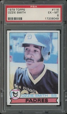 1979 Topps Baseball #116 Ozzie Smith Rookie PSA 6 (EX-MT) - Image 1 of 2