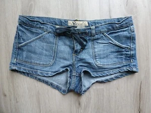 Vintage Y2K Wet Seal Denim Cutoff Shorts Size 9 Festival Boho Beachy Summer - Picture 1 of 8