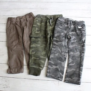 Lote Pantalones Jogger Old Navy Niño Talla 3T Negro Denim Camuflaje - Imagen 1 de 7