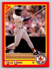 1990  Score #340 Ellis Burks Boston Red Sox