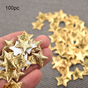 100pc Gold Silver Cloth Christmas Five-pointed Star Confetti Home Decoration 2cm