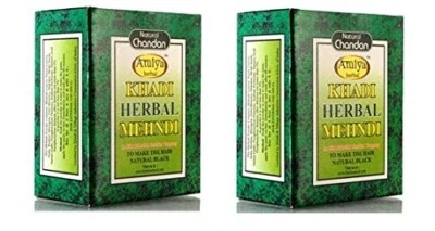 KHADI NATURAL Sudha Ayurveda Herbal Black Mehndi, 100g (Pack of 2) - Image 1 of 2
