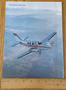 BARON 58P by Beechcraft Aircraft Dealer Sales Brochure maybe 1970's 3 0f 3 - Picture 1 of 3