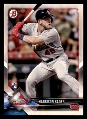 2018 Bowman #42 Harrison Bader RC - Image 1 of 2