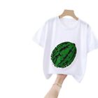 Kinder bekleidung Baumwolle Kurze rmel Wassermelone Pailletten T-Shirt