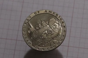 🧭 🇮🇲 ISLE OF MAN 1 DOLLAR 1992 DISCOVERY OF AMERICA DAN CASEMENT B79 #Z9880 - Imagen 1 de 2