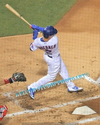 Nico Hoerner ~ Chicago Cubs 2019 FINAL HOME WIN varios tamaños impresión fotográfica Foto 1 de 4