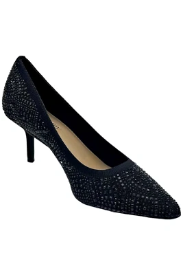 Thalia Sodi Women's Heathere Pointed-Toe Heel Pumps Black Flyknit - Image 1 of 3