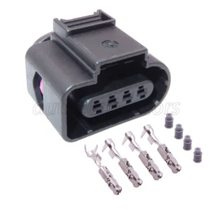 For VW Audi 8K0 973 704 - 4 Pin Female Connector Plug with Terminals 8K0973704 - Picture 1 of 4