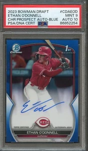 BB - 2023 - Bowman Chrome - Blue  - Ethan O'Donnell - #CDAEOD -  PSA 9 - Picture 1 of 2