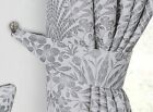 3" Pencil Pleat Curtains Keswick Floral Jacquard Ready Made Pair Sundour Natural