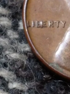 1957 P Lincoln Wheat Cent Bie Error - Picture 1 of 4