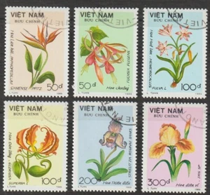 1989 Vietnam Stamps Flowers Collection Scott # 2030-2035 Cto NH - Picture 1 of 1