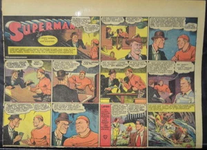 SUPERMAN SUNDAY COMIC STRIP #48 Oct 6, 1940 2/3 FULL Page DC Comics RARE - Picture 1 of 2