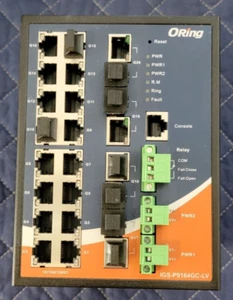 ORing IGS-P9164GC-LV Industrial IEC 61850-3 20 porte Gigabit Ethernet gestito Sw - Foto 1 di 7