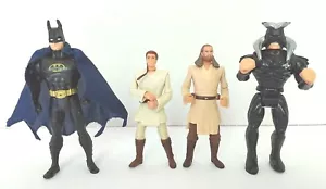 Vintage Actionfiguren Batman 1990 Shadowmaster 1993 Obi-Wan, Qui-Gon-Jinn 1998 - Bild 1 von 10