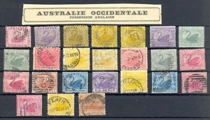 AUSTRALIA--WESTERN--24 ST. POSTMARKS -MOST USED -F/VF  - Picture 1 of 1