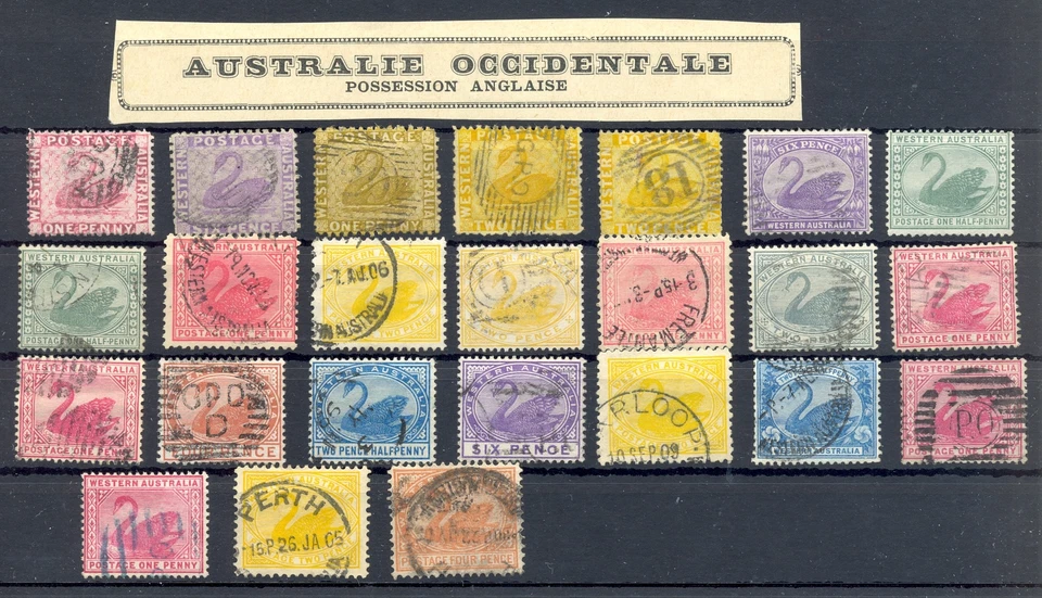 AUSTRALIA--WESTERN--24 ST. POSTMARKS -MOST USED -F/VF  - Image 1 of 1