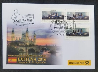 [SJ] Germany 1200 Years Muensterschwarzach Benedictine Abbey 2016 (FDC) *EXFILNA - Image 1 of 4