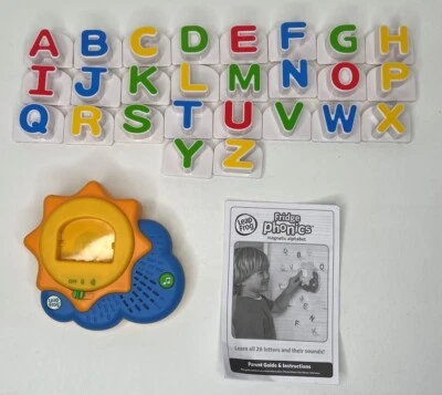 Leap Frog Fridge Phonics Magnetic Alphabet Sun Sunshine  Complete ABC’s Tested - Image 1 of 4