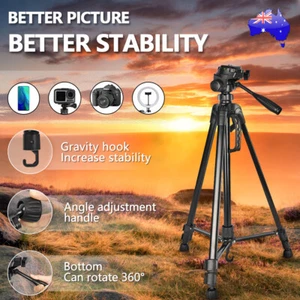 Universal Professional Camera Tripod Monopod Stand DSLR Ball Head Mount Flexible - Picture 1 of 12