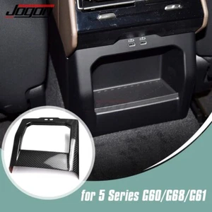 Real Carbon Rear USB Port Storage Panel Trim For BMW i5 G60 M60 eDrive40 2024-25 - Bild 1 von 14
