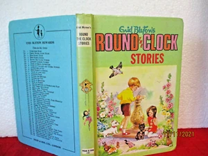 Enid Blyton ROUND THE CLOCK STORIES 1970 HC illus by GRACE LODGE Rewards #5 - Picture 1 of 8