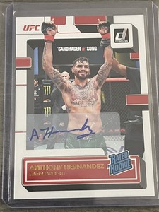 2023 Panini Donruss UFC Anthony Hernandez 211 Rated Rookie Autograph