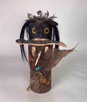 Bailarina de serpiente estilo antiguo Hopi Kachina / Katsina Foto 1 de 4