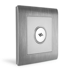 Wall Mount Voice Sound & Light Controlled Sensor Activated Lamp Switch Silver
