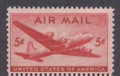 #C32  5 CENT  DC-4  SKYMASTER        MINT  VF NH  O.G - Image 1 of 2
