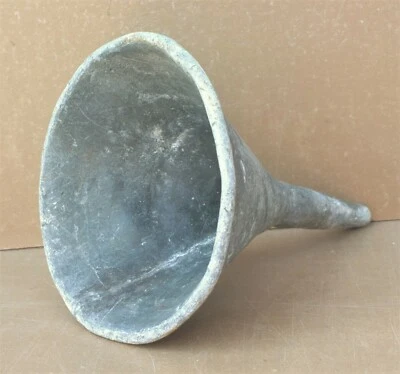 Ancien ENTONNOIR ETAIN XIX ème ? déco campagne rustique old pewter funnel - Photo 1/4