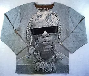 Suéter Gunna Pushin P DS4Ever YSL Records RARO Gráfico Tejido Embrujado 2XL - Imagen 1 de 19