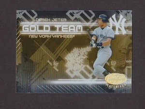 2005 Leaf Certified Materials Gold Team #GT-6 DEREK JETER NRMT - Picture 1 of 2