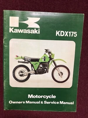 OEM KAWASAKI 1979 KDX175 MANUAL DEL PROPIETARIO Y MANUAL DE SERVICIO 99930-1088-01 Foto 1 de 4