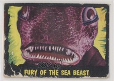 1964 Topps Bubbles Outer Limits Printed in USA Fury Of The Sea Beast #20 0s4