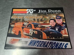 NHRA Frank Pedregon Jim Dunn Racing Autographed Promotional Card Handout 8.5x11
